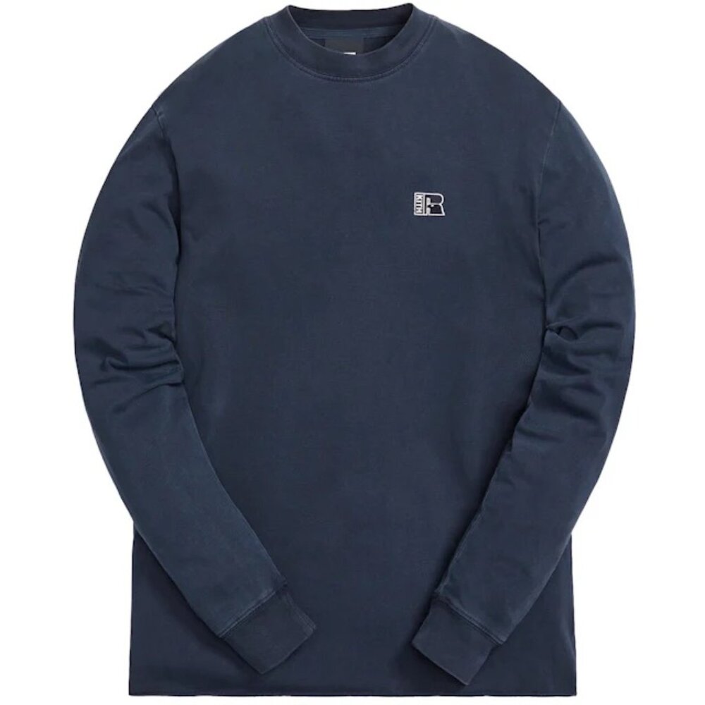 KITH for Russell Limited Edition Genesis Long Sleeve Tee, Navy (XS)